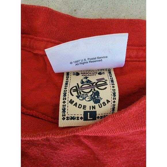 Vintage 90s US Mail Wild Bill Air Mail T-Shirt Size L USPS Shirt Made In USA VTG - Picture 5 of 12